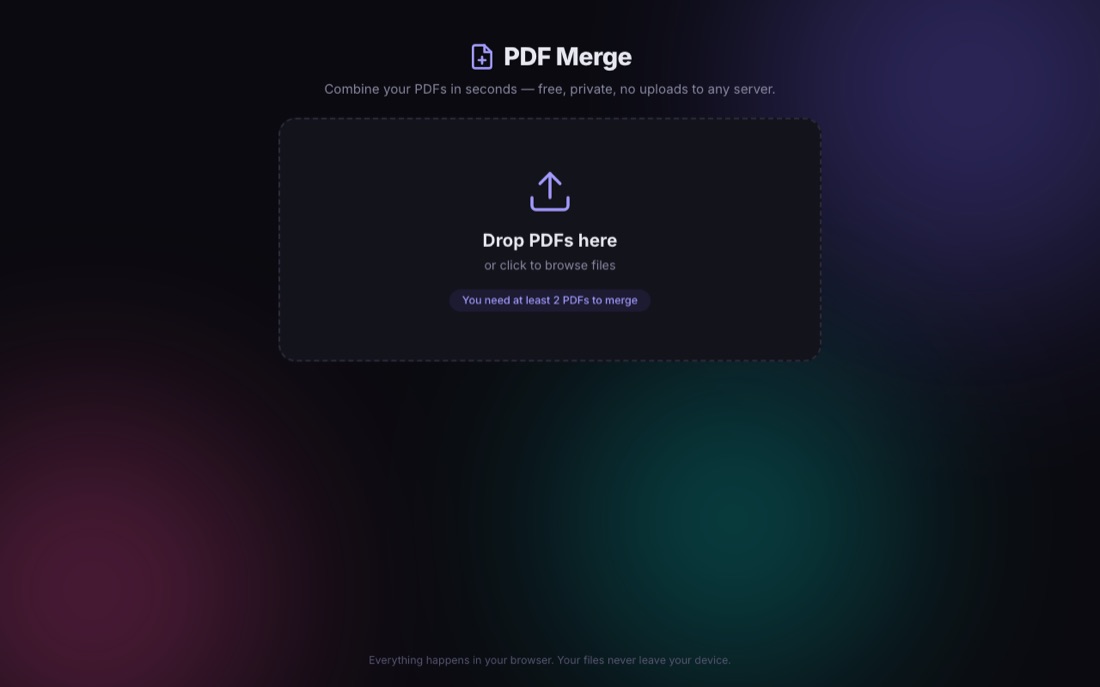 PDF Merge preview