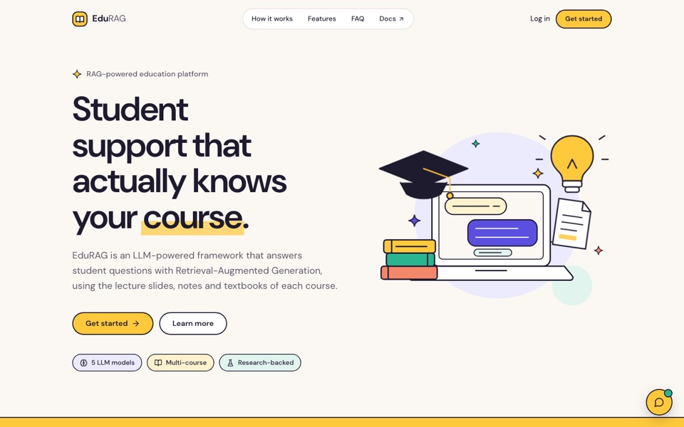 EduRAG homepage