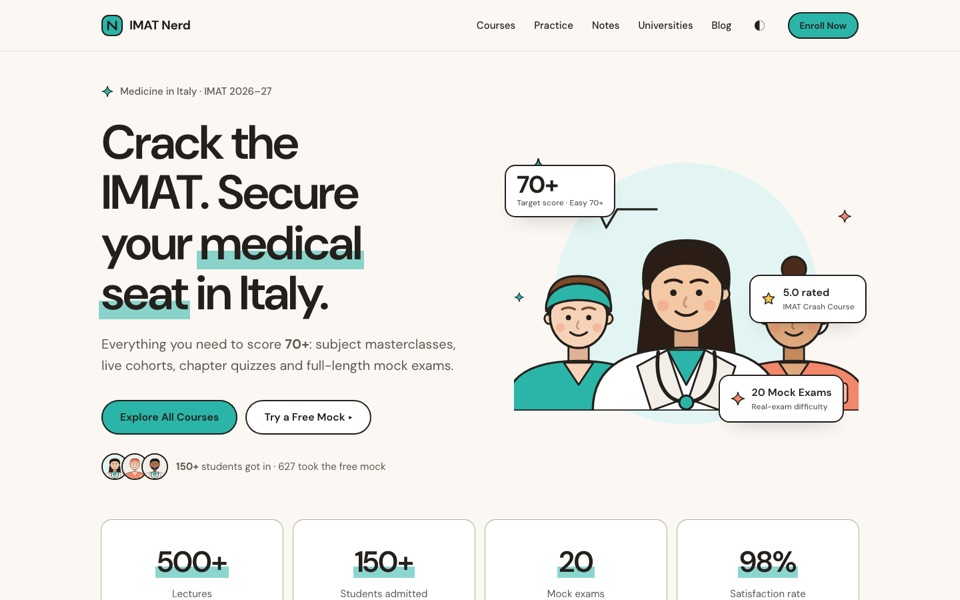IMAT Nerd homepage