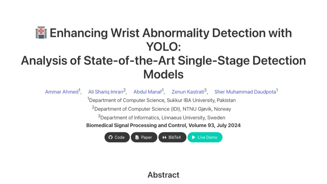 Pediatric wrist abnormality detection web app